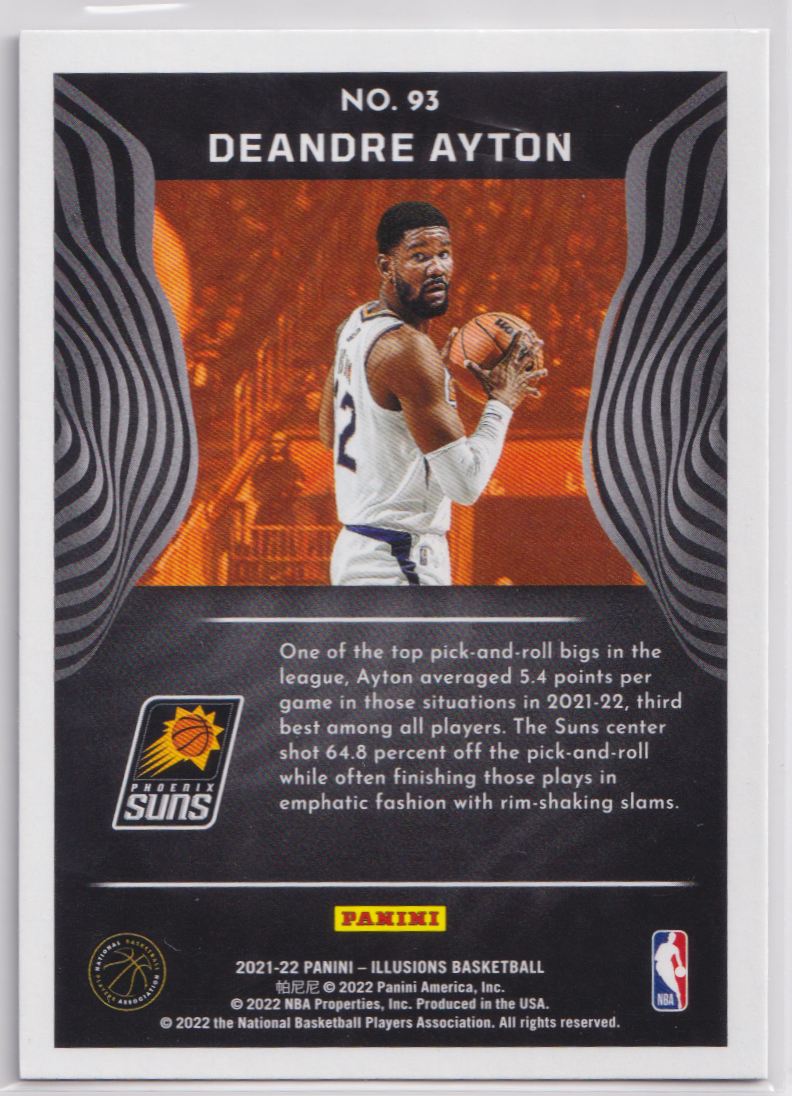 2022 Panini Obsidian 5 Deandre Ayton