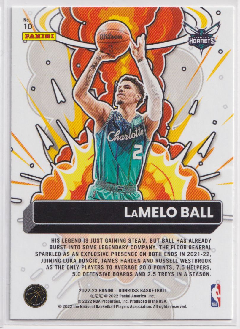 2022 Donruss Bomb Squad 10 LaMelo Ball