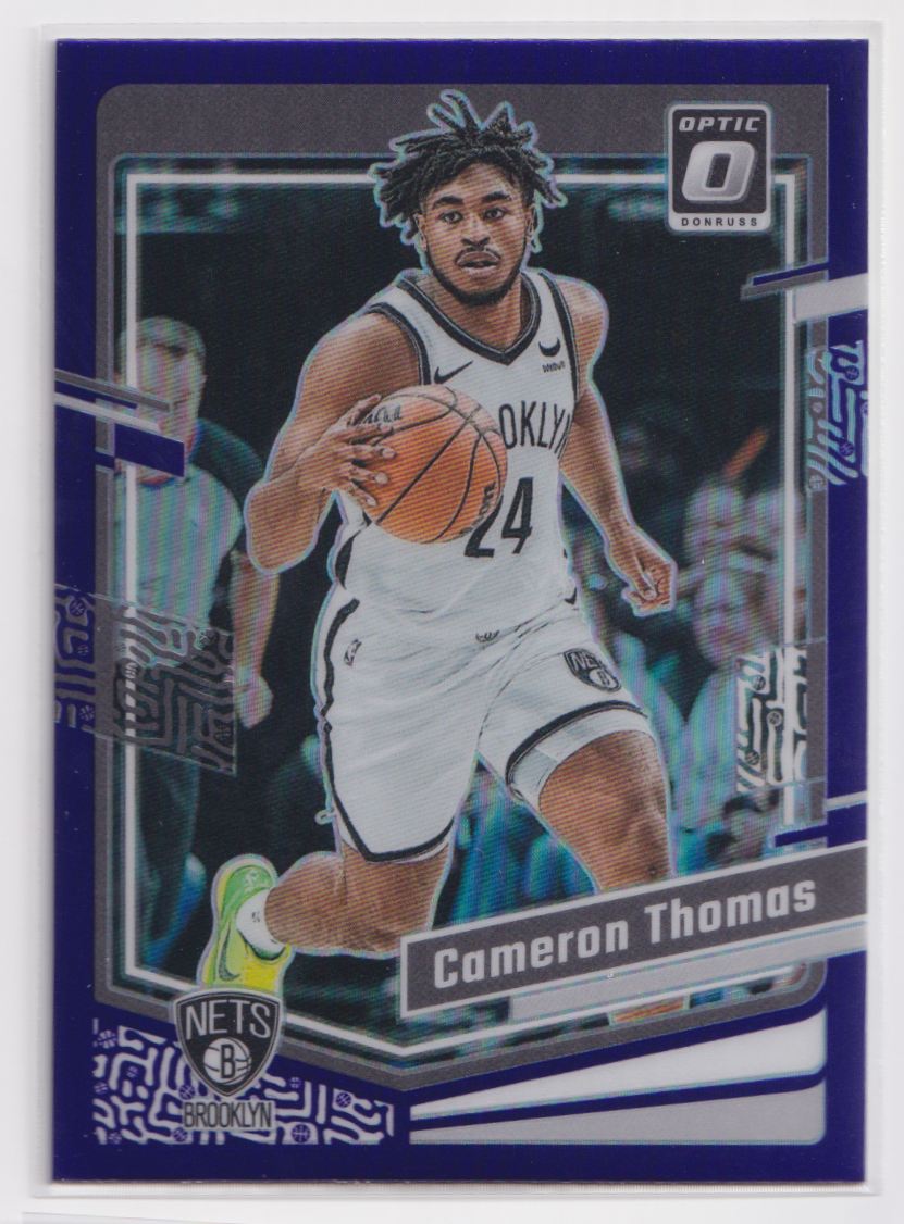 2023 Donruss Optic Blue Velocity 9 Cameron Thomas
