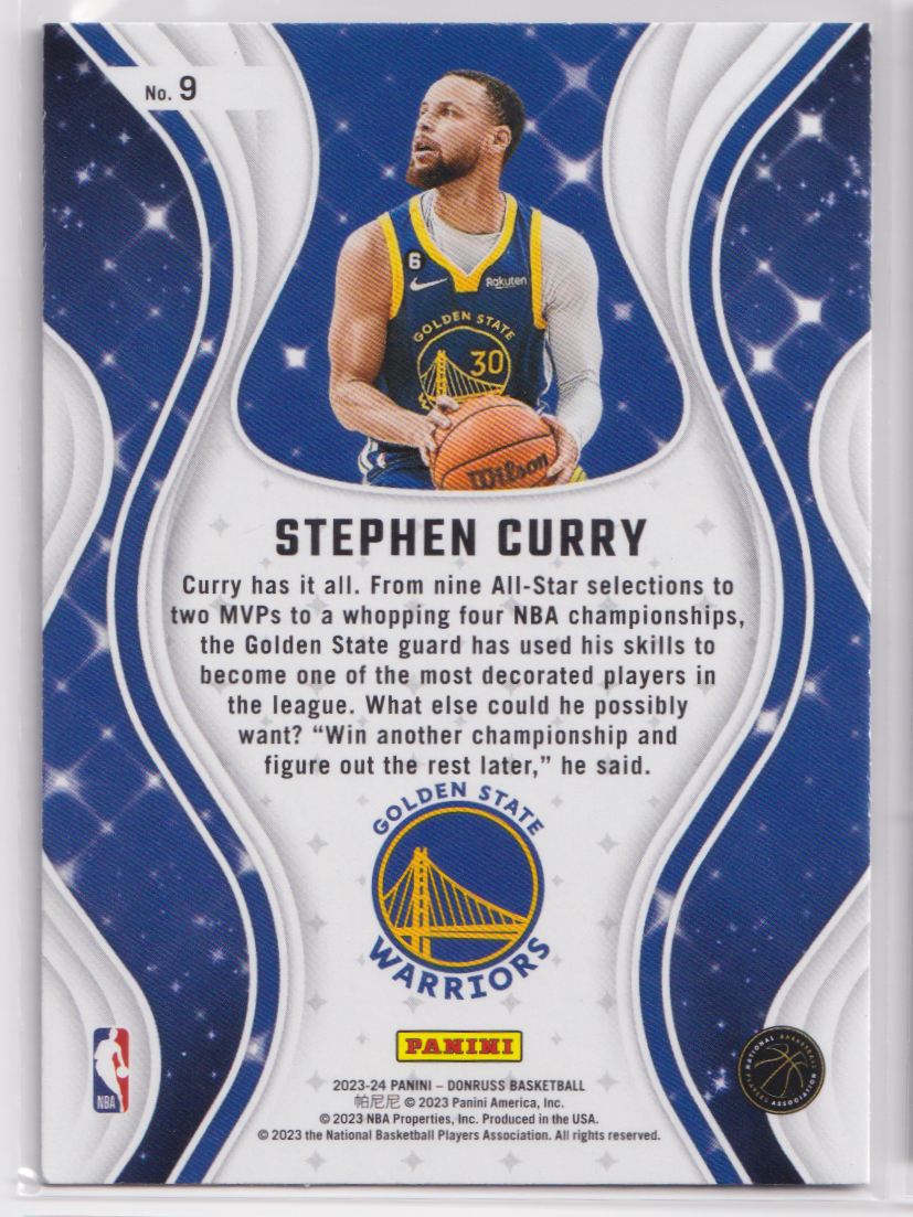 2023 Donruss Magicians 9 Stephen Curry
