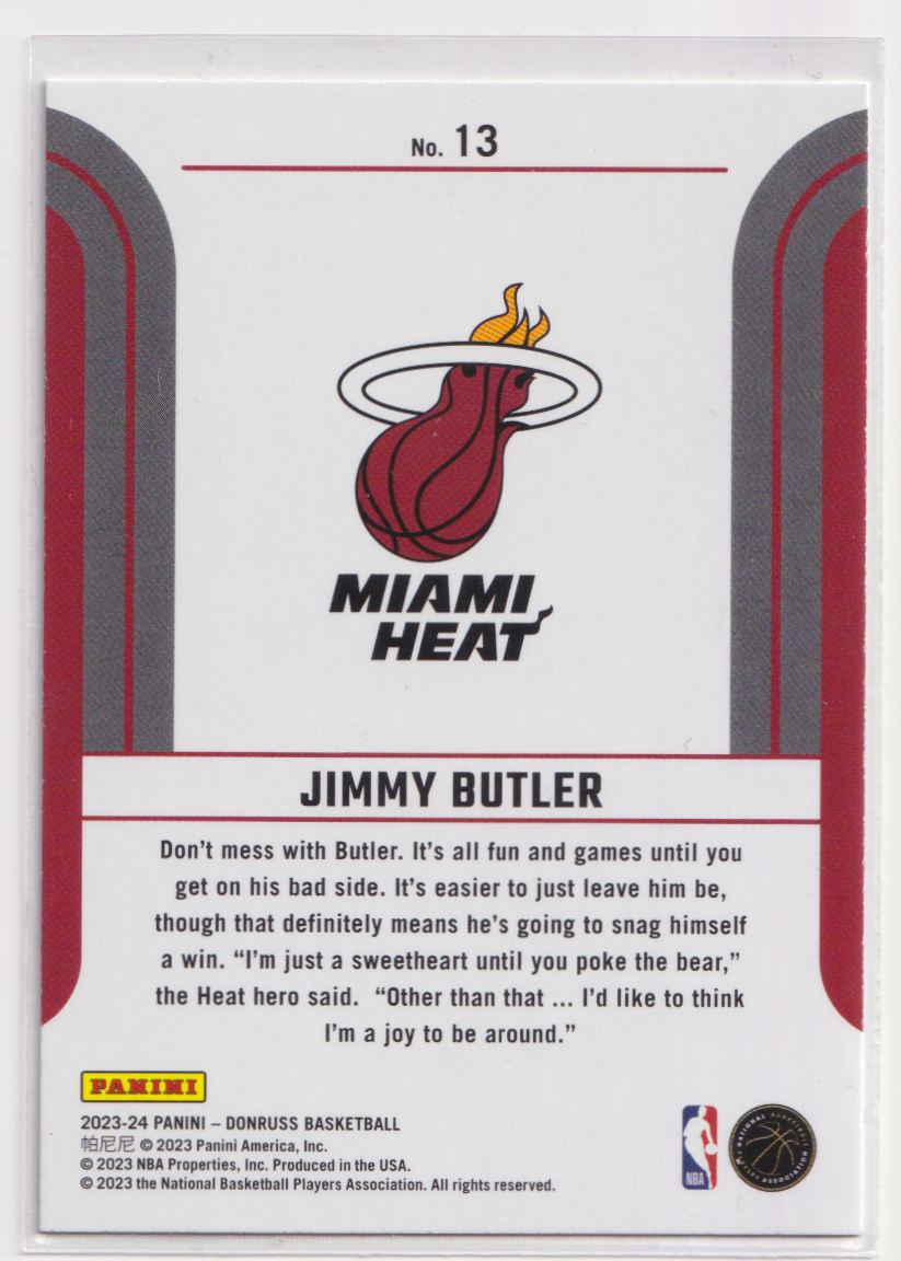 2023 Donruss Franchise Features 13 Jimmy Butler