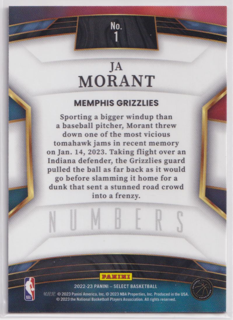 2023 Panini 1 Ja Morant