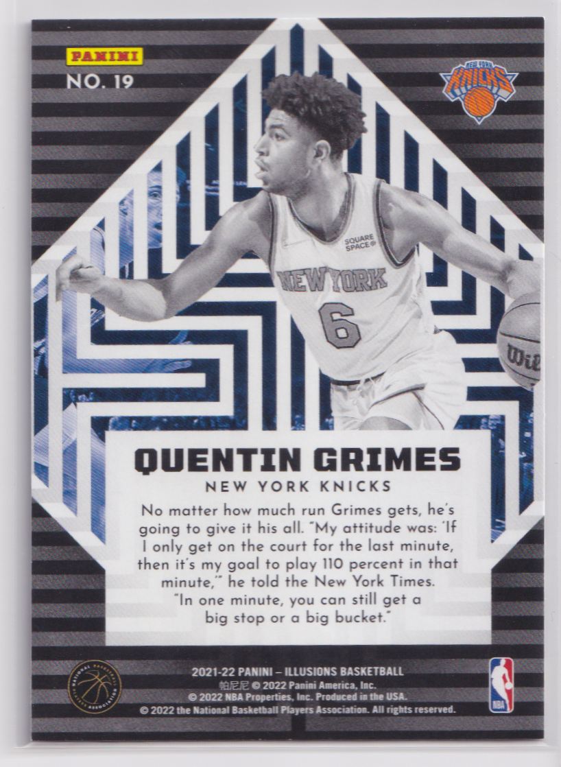 2021 Panini Prizm Emergent 19 Quentin Grimes