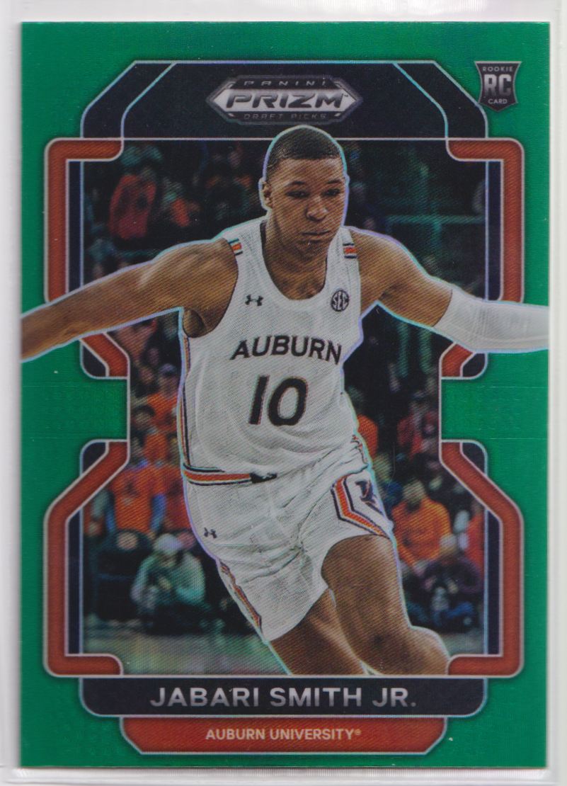 2022 Panini Prizm Rookie Signatures Blue Wave 50 Jabari Smith Jr.