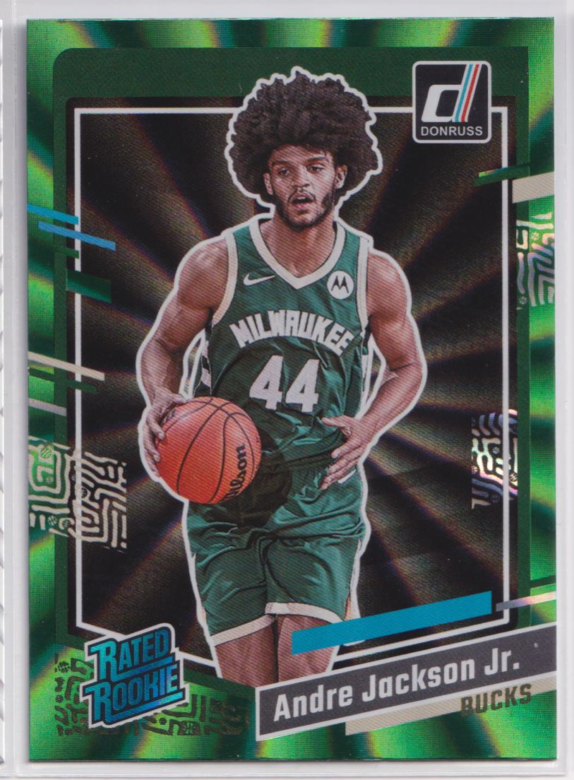 2023 Donruss Green Laser Holo 210 Andre Jackson Jr.