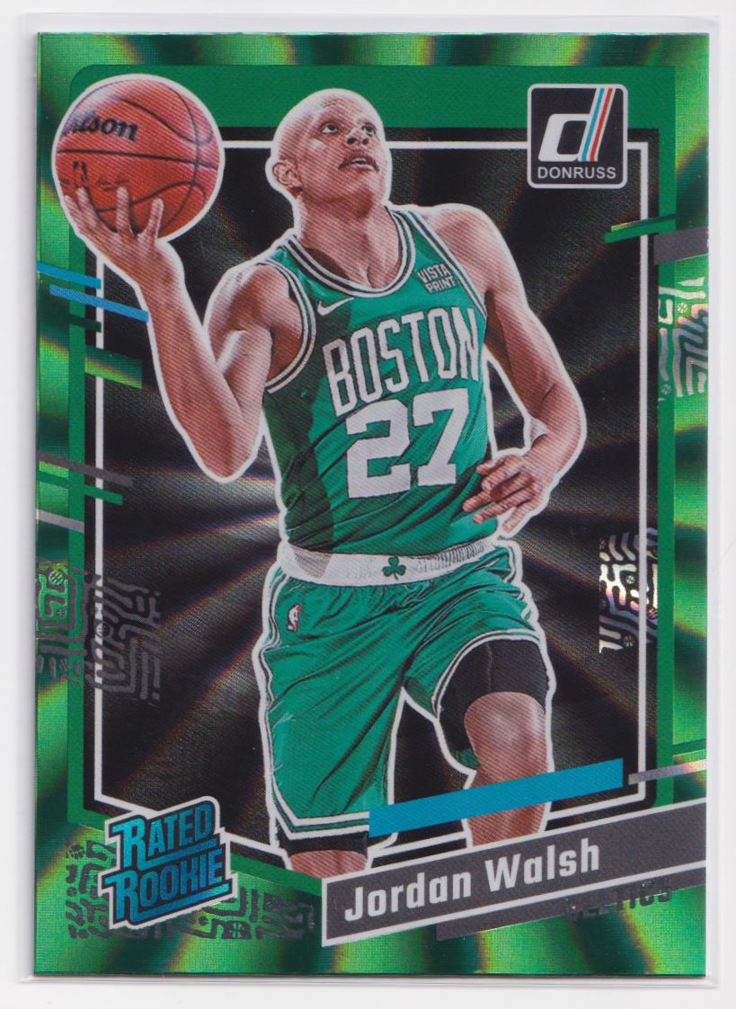 2023 Donruss Green Laser Holo 229 Jordan Walsh
