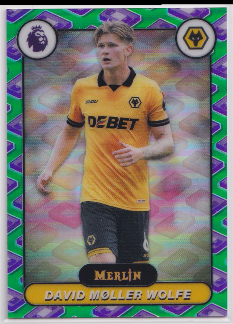 2026 Topps Chrome Premier League VHS Refractor 198 David Moller Wolfe