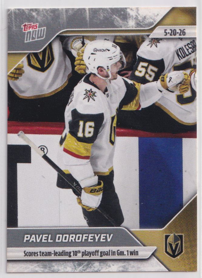 2025 Topps Now NHL Stickers 177 Pavel Dorofeyev