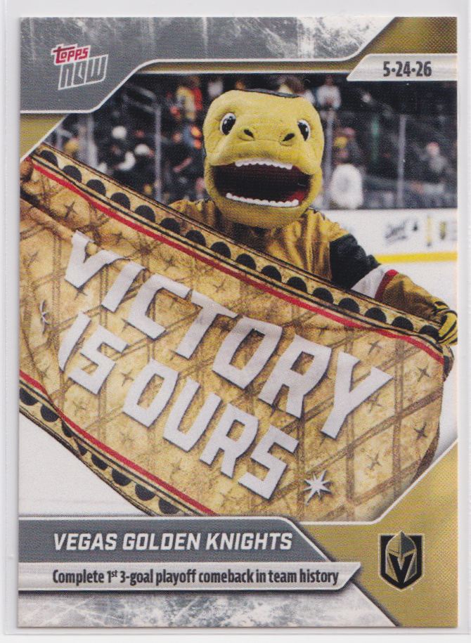 2025 Topps Now NHL Stickers 184 Vegas Golden Knights