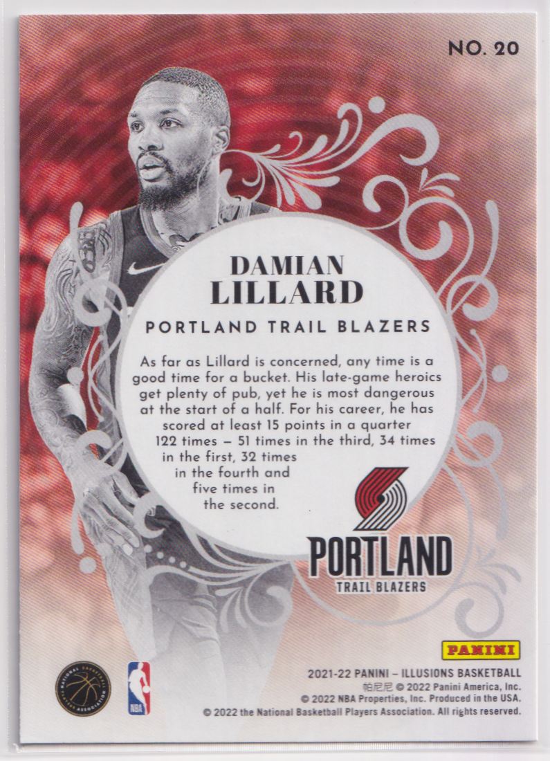 2022 Panini Mosaic Overdrive 20 Damian Lillard