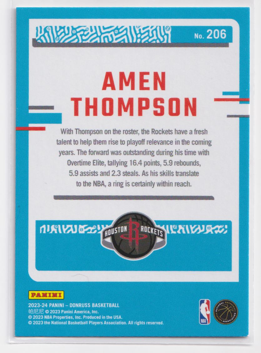 2023 Donruss 206 Amen Thompson