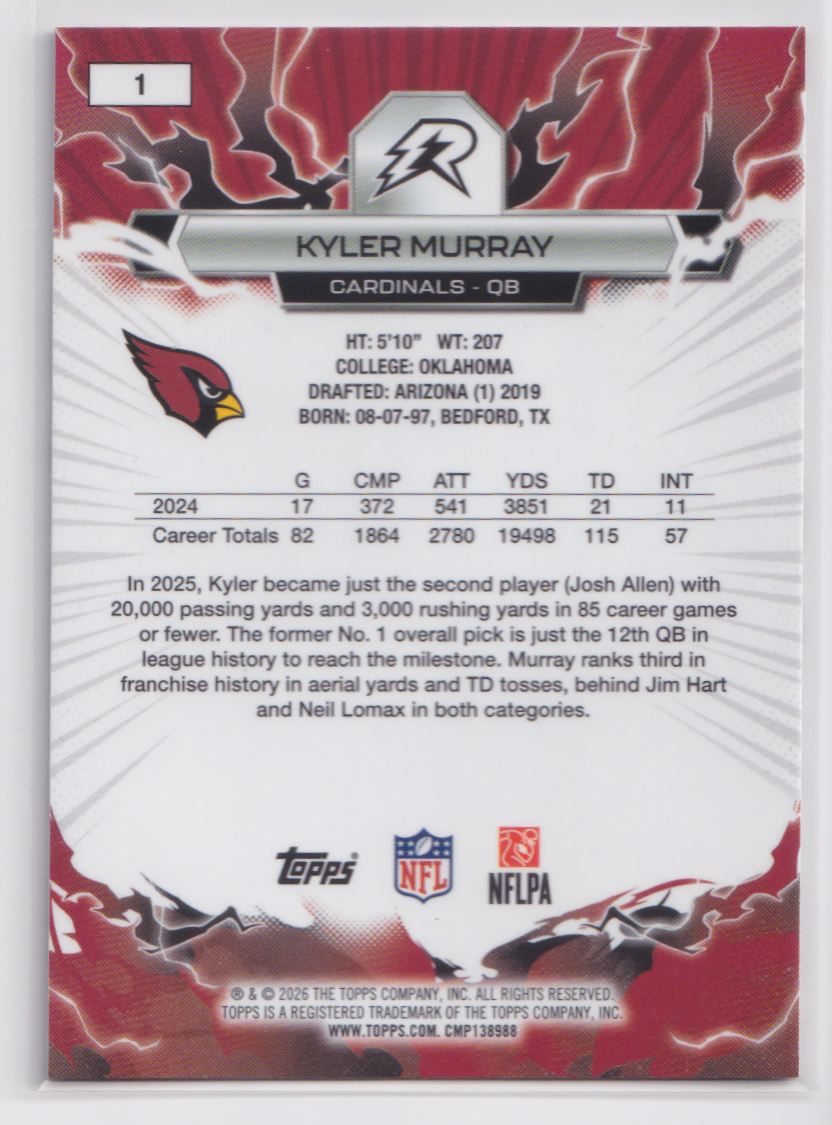 2025 Topps Resurgence 1 Kyler Murray