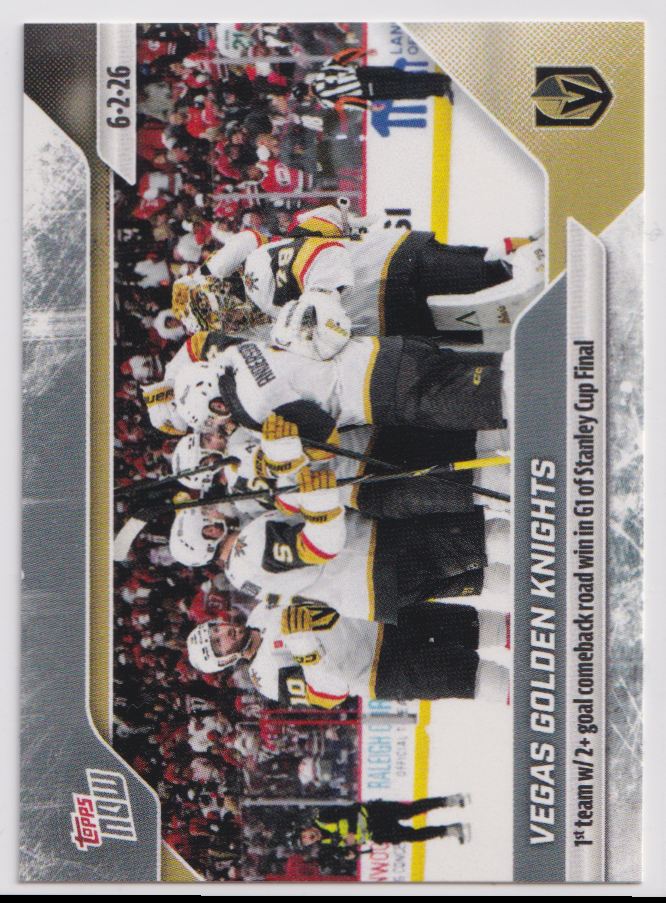 2025 Topps Now NHL Stickers 189 Vegas Golden Knights