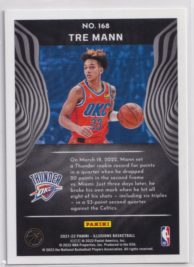 2021 Panini Illusions 168 Tre Mann