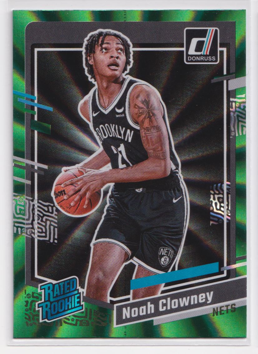 2023 Donruss Green Laser Holo 234 Noah Clowney