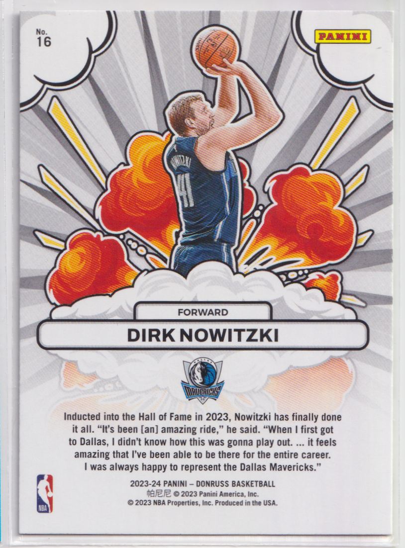 2023 Donruss Bomb Squad 16 Dirk Nowitzki