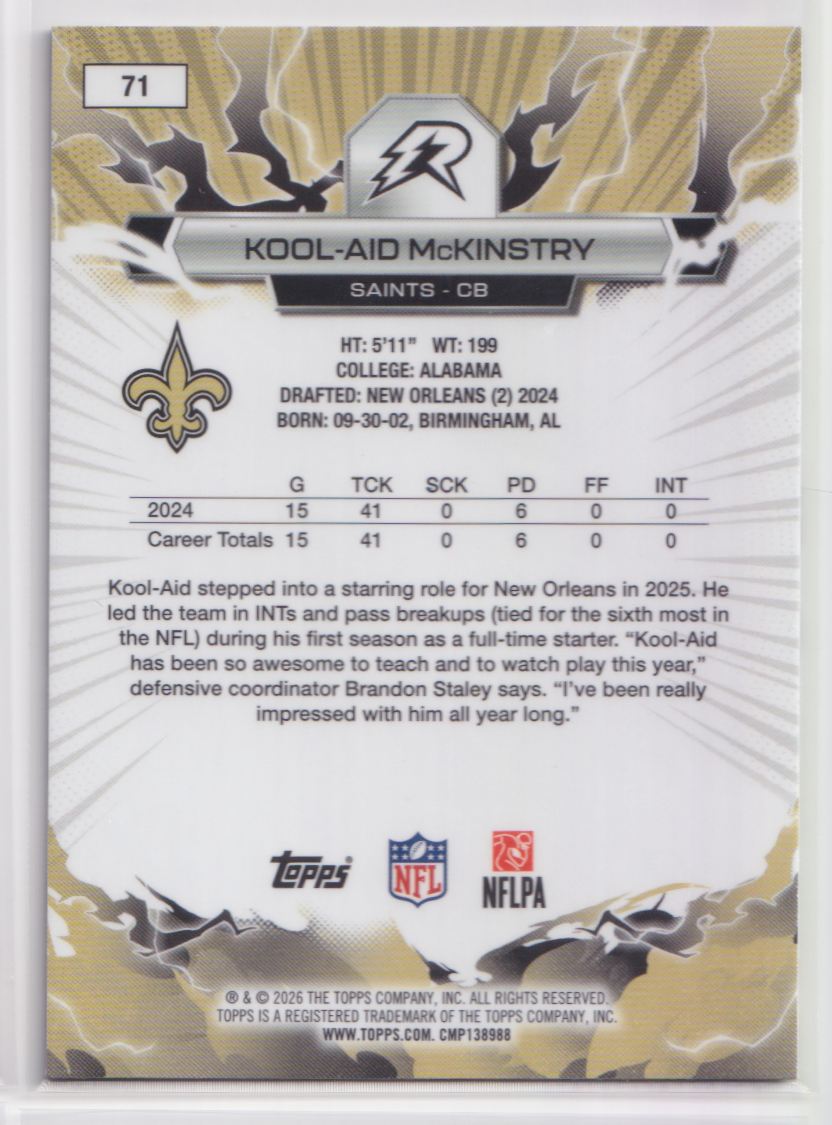2025 Topps Resurgence 71 Kool-Aid McKinstry