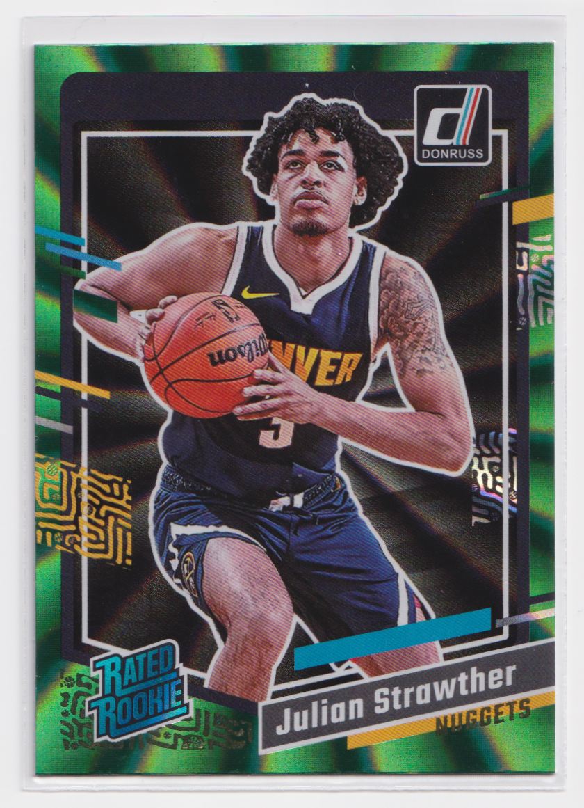 2023 Donruss Green Laser Holo 242 Julian Strawther