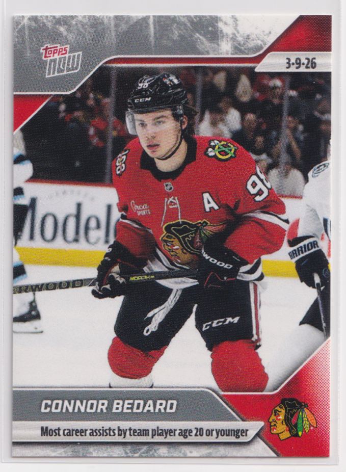 2025 Topps Now NHL Stickers 119 Connor Bedard