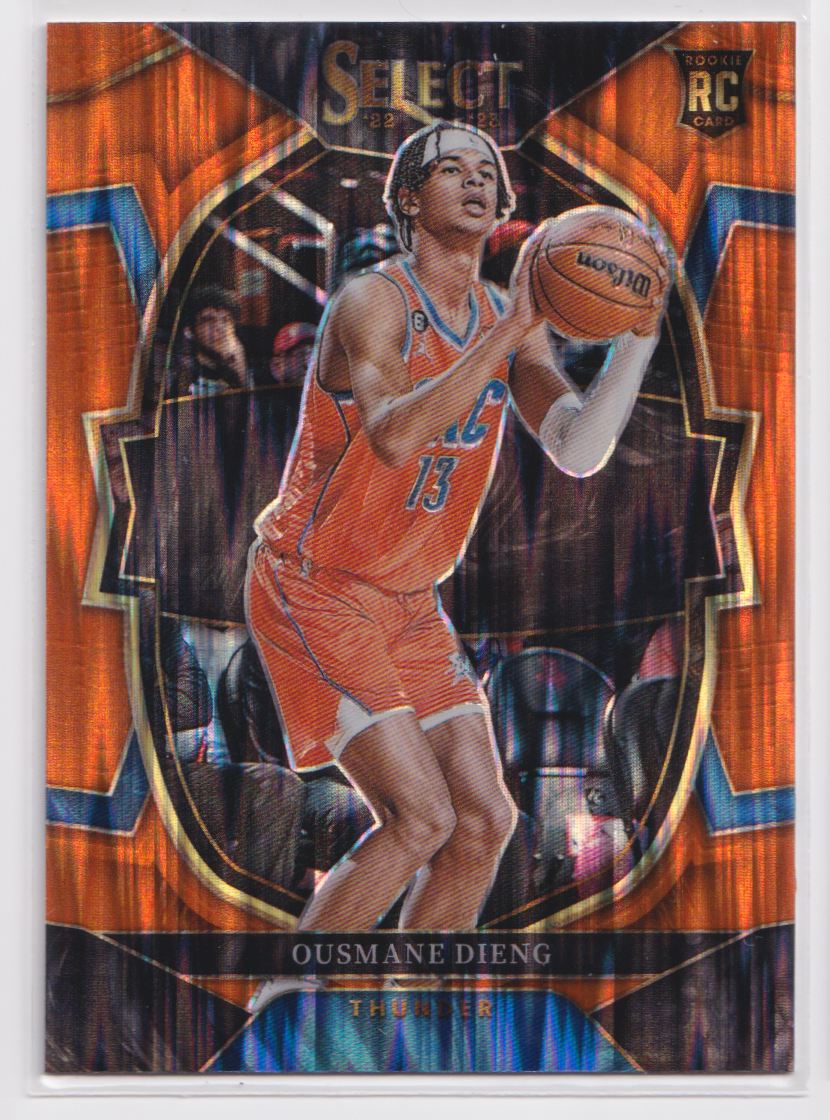2022 Panini Select Orange Flash Prizms 76 Ousmane Dieng