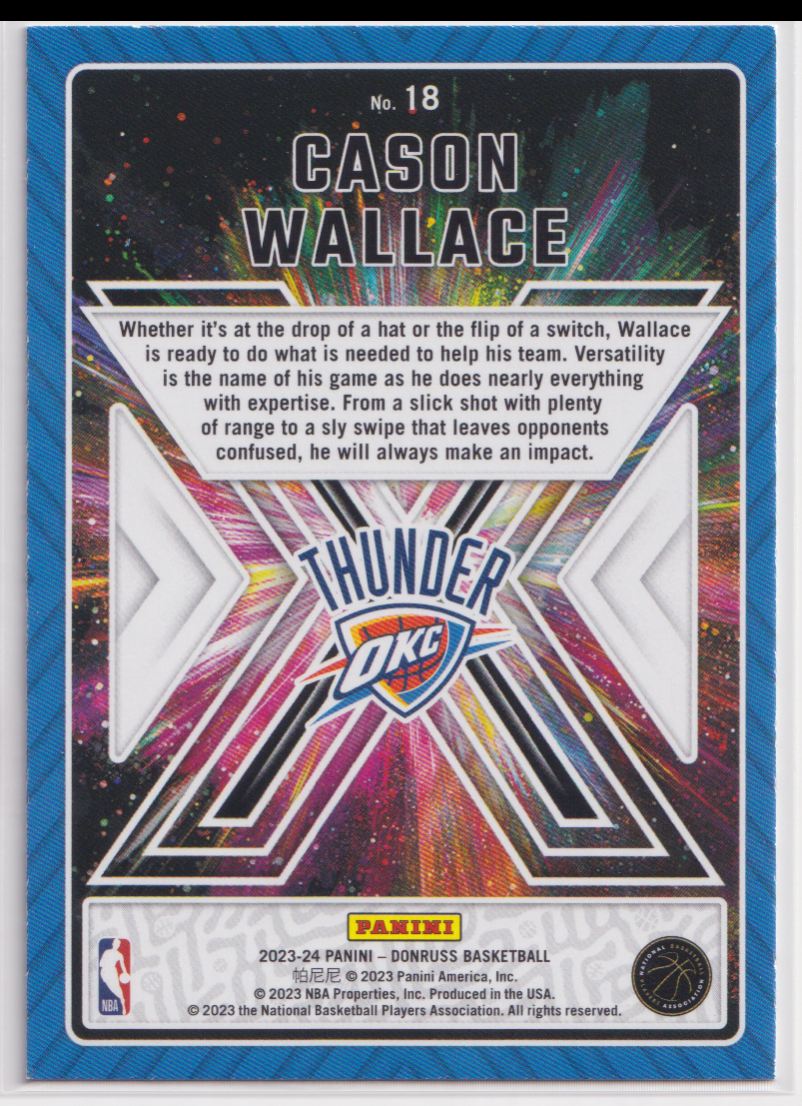 2023 Donruss Great X-Pectations 18 Cason Wallace