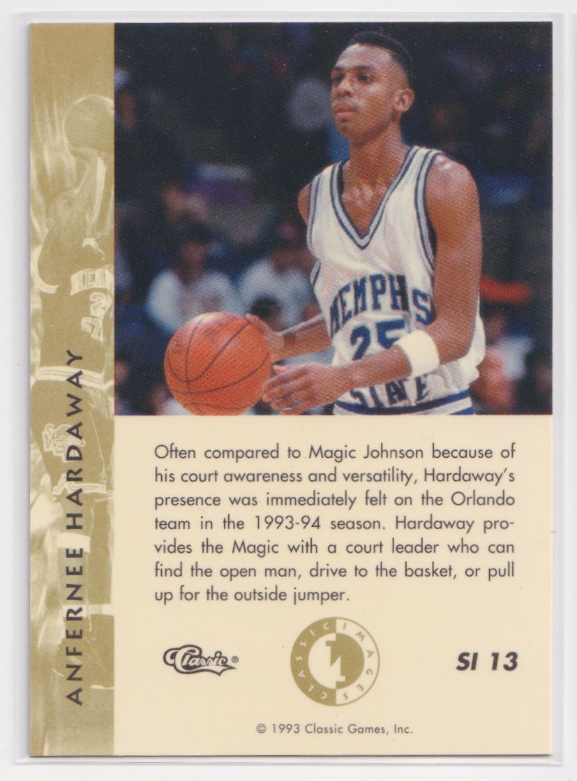1993 Classic Images Four Sport Sudden Impact SI 13 Anfernee Hardaway