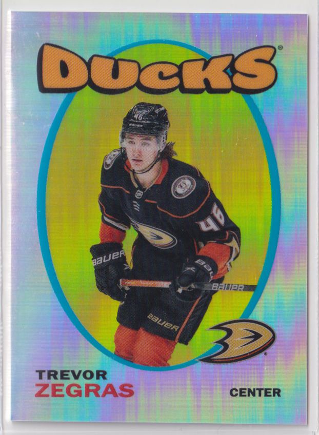 2022 Topps NHL Chrome Sticker Collection 610 Trevor Zegras