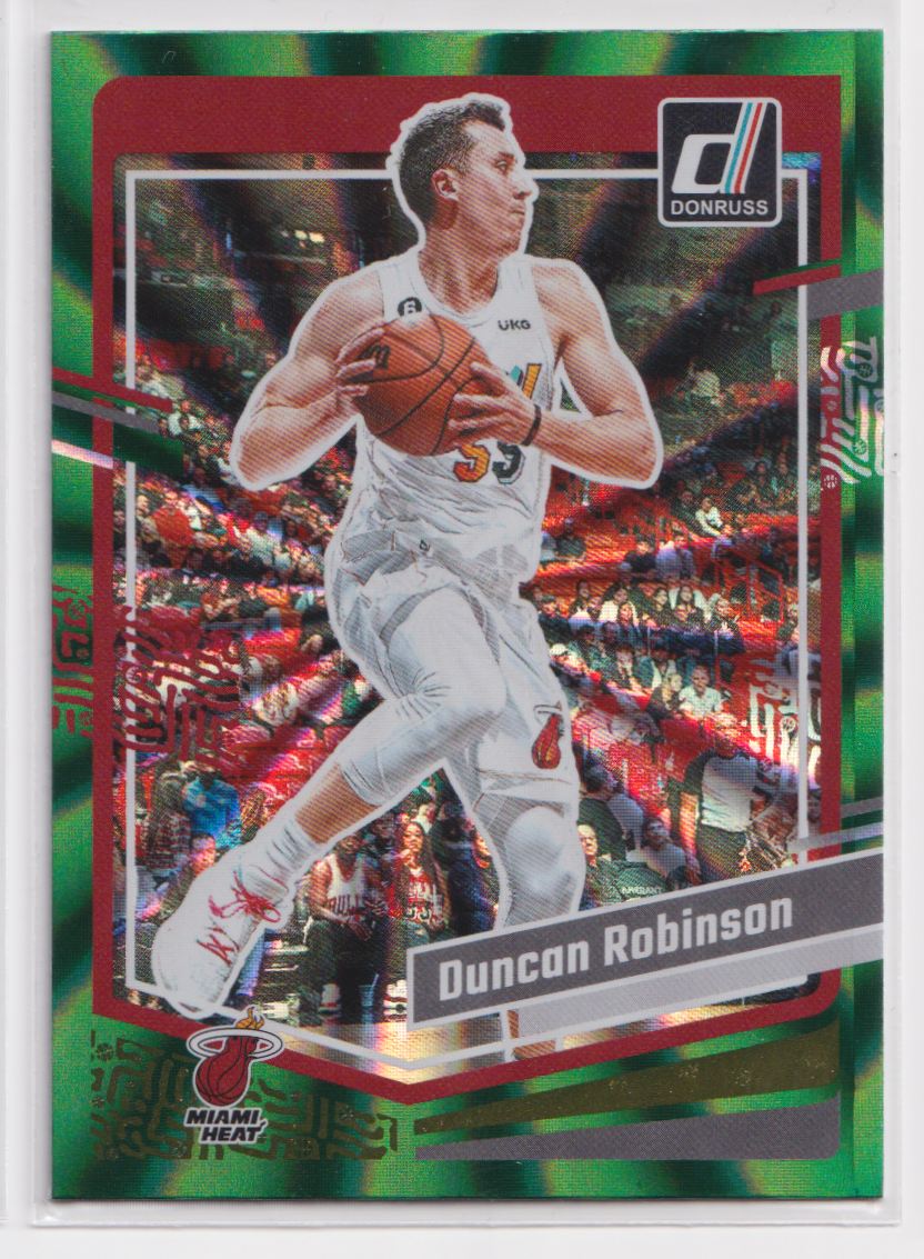 2023 Donruss Green Laser Holo 121 Duncan Robinson