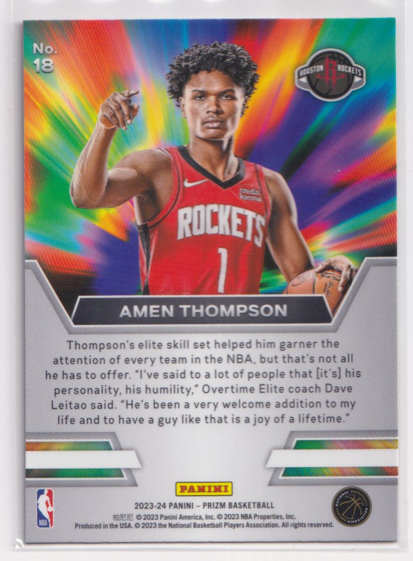 2023 Panini Prizm Instant Impact 18 Amen Thompson